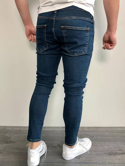 Men's Skinny Jeans - Slim Fit Stretch Denim - Modern Casual Wear