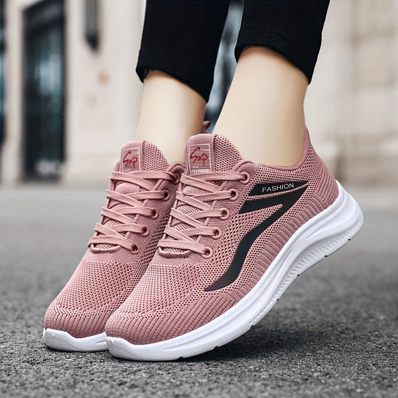 Women's Trainers - Breathable Mesh - Cushioned Sole - Lightweight Sporty Fit