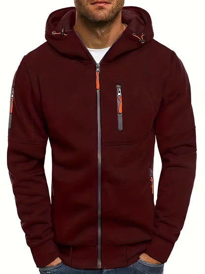 Men's casual hooded jacket