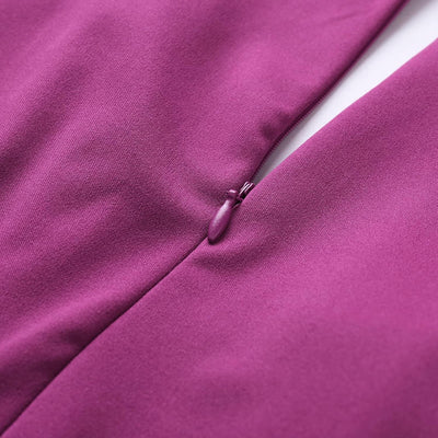 Women's Blazer Dress - Slim Fit Bodycon - Lapel Collar Long Sleeve - Button Closure