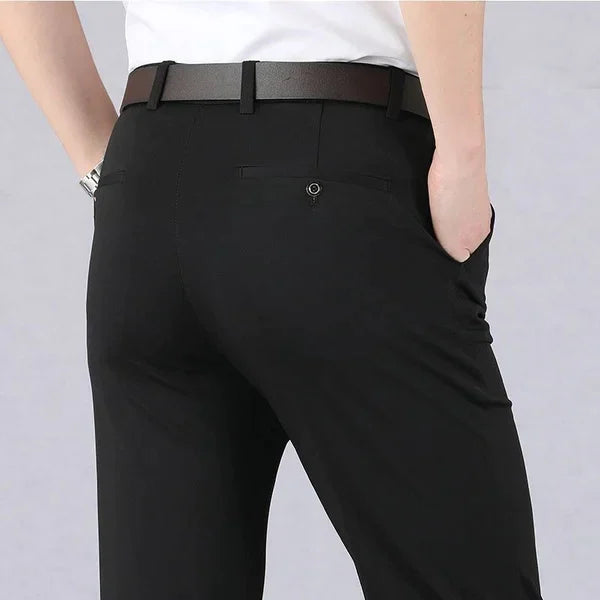 Men's stretchy formal trousers