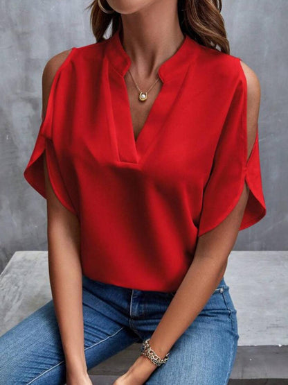 Elegant Off-Shoulder Blouse for Women with Half Sleeves