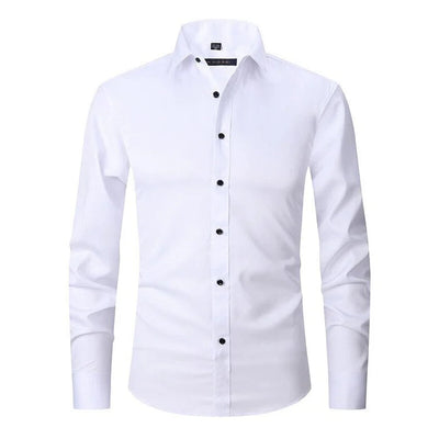 Men’s Dress Shirt – Slim Fit – Stretch Comfort – Wrinkle-Free – Button-Down Collar