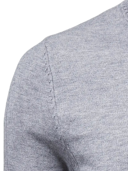 Men's casual pullover with turtleneck for men