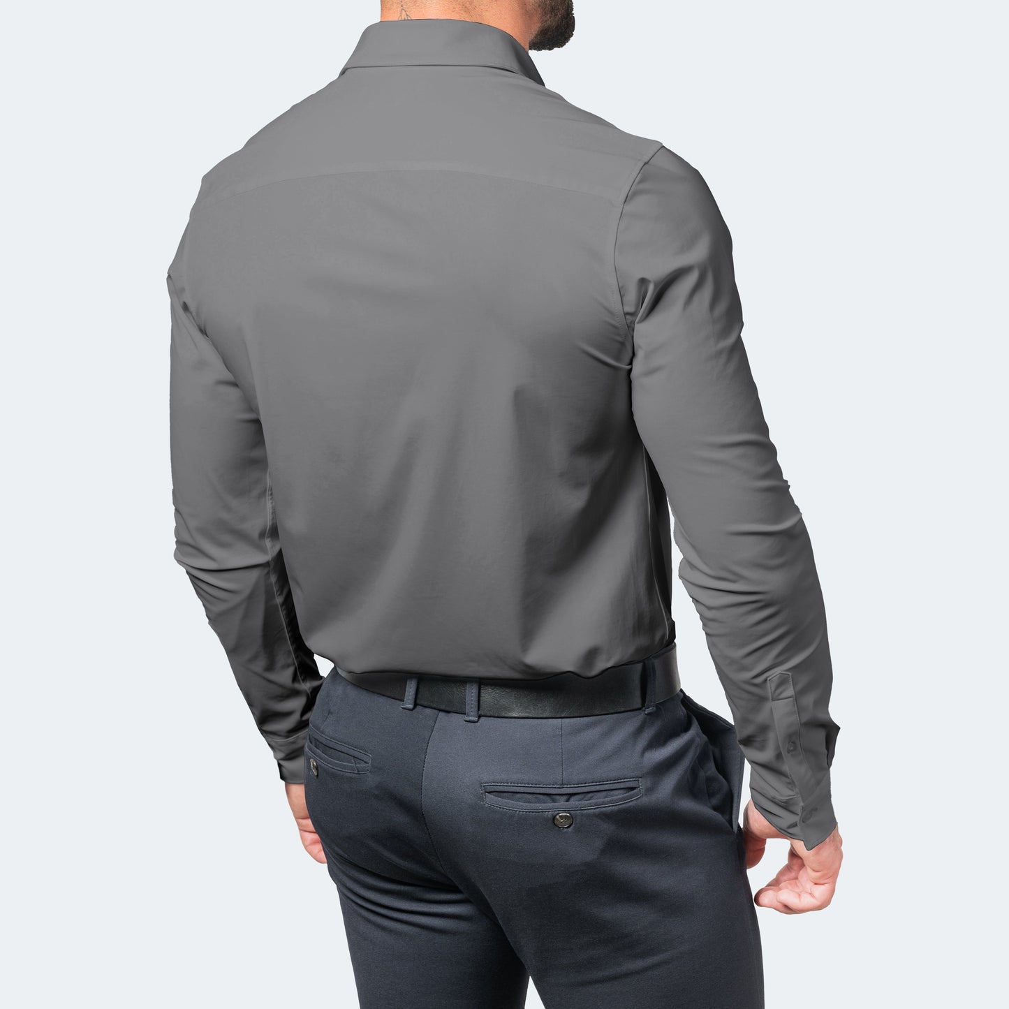 Men's Wrinkle-Free Stretch Shirt - Breathable and Comfortable