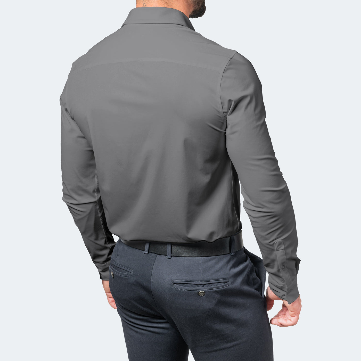 Men's Wrinkle-Free Stretch Shirt - Breathable and Comfortable