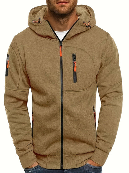 Men's casual hooded jacket