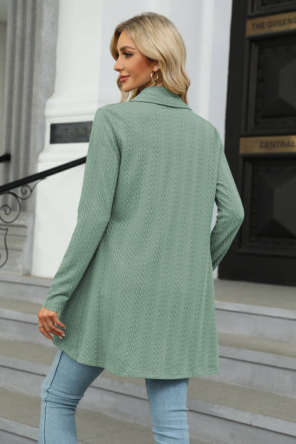 Women's casual open-front cardigan