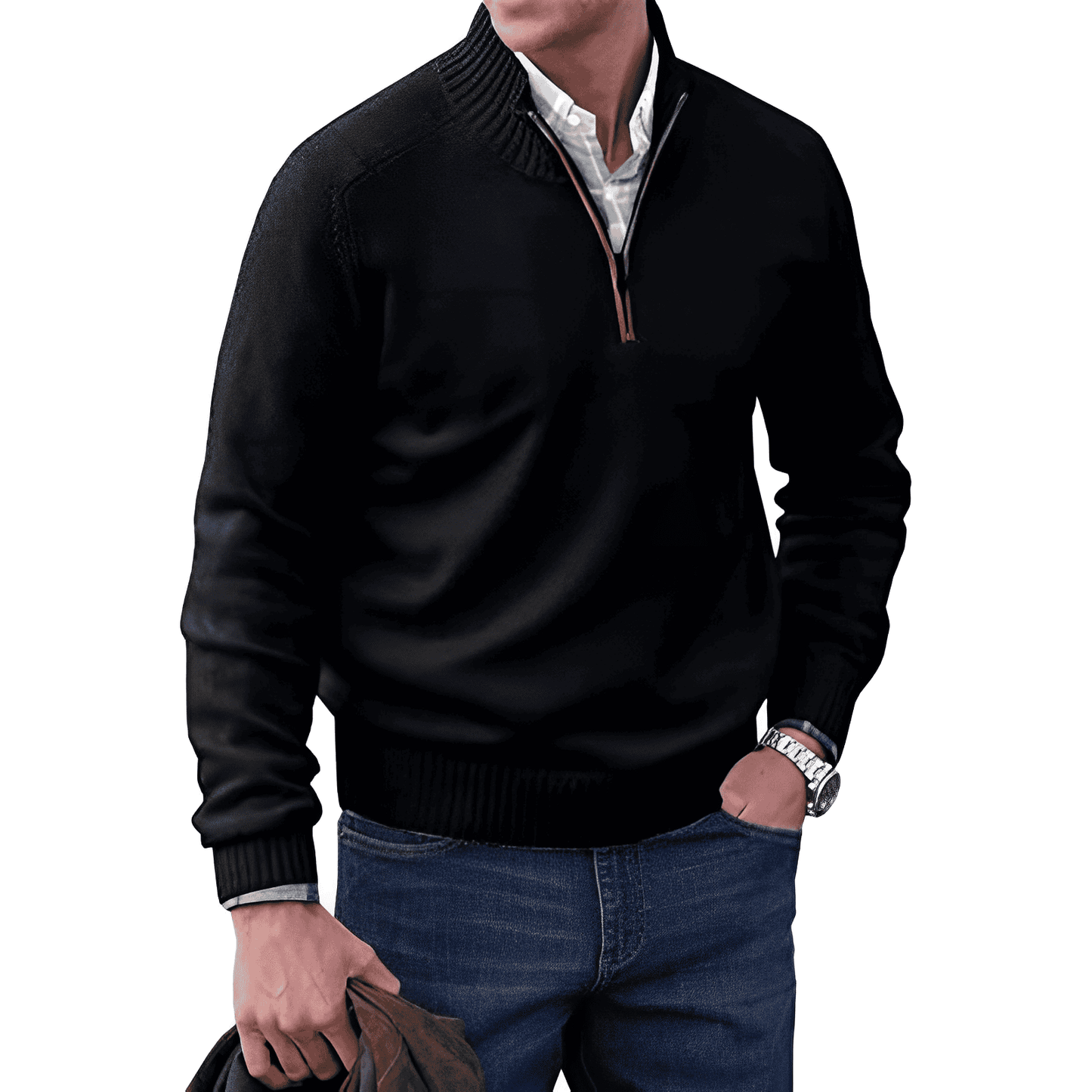 Men's comfortable long sleeve sweater