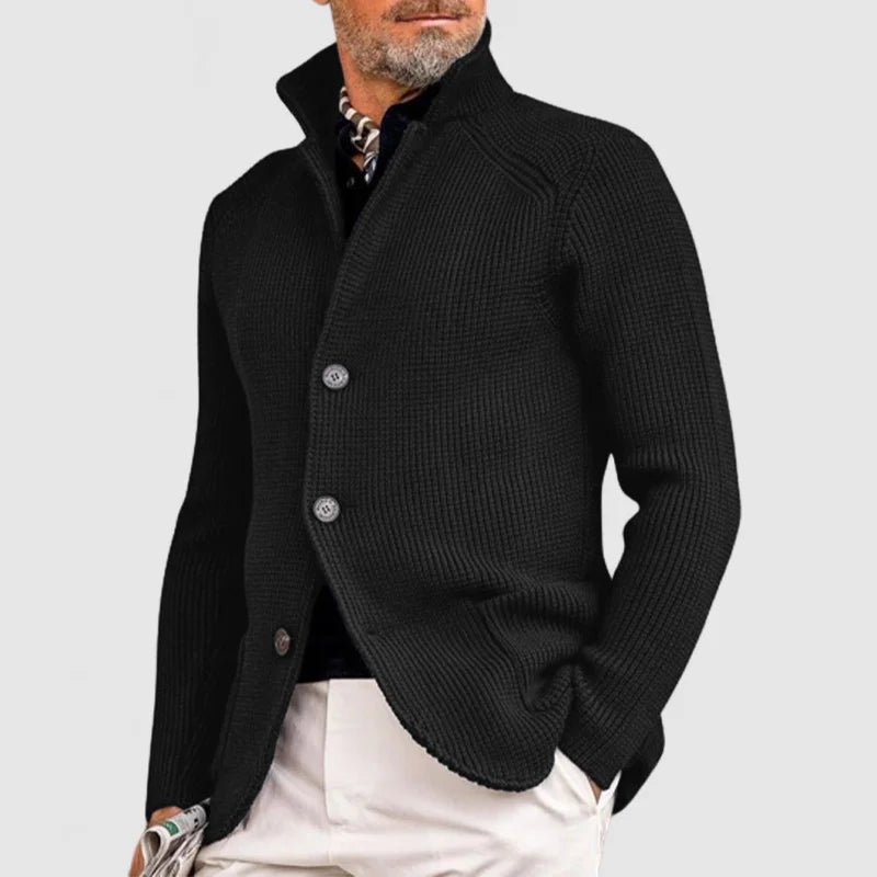 Ramon - Elegant cardigan for men knitted pocket