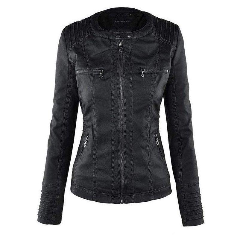 Women's hooded zip-up jacket