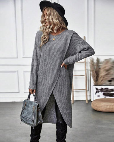 Solid Color Midi Dress in Soft Fabric for Everyday Wear