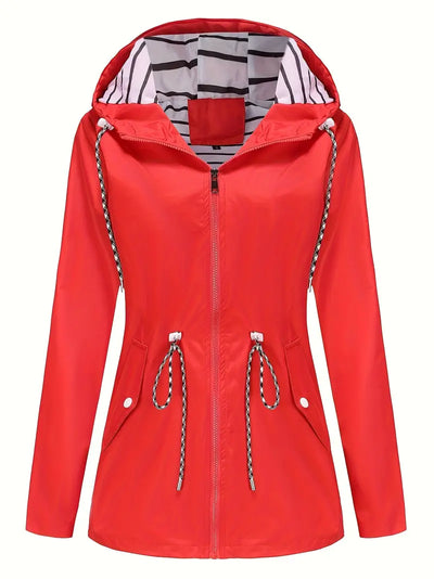 Women’s Rain Jacket – Waterproof – Tailored Fit – Hooded Design