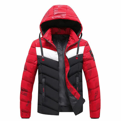 Mens windproof winter jacket