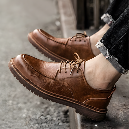 Men’s Dress Shoes – Polished Leather – Sleek Fit – Lace-Up Formal Design