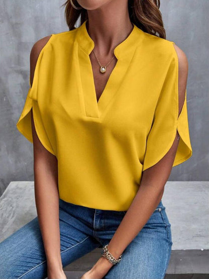 Elegant Off-Shoulder Blouse for Women with Half Sleeves