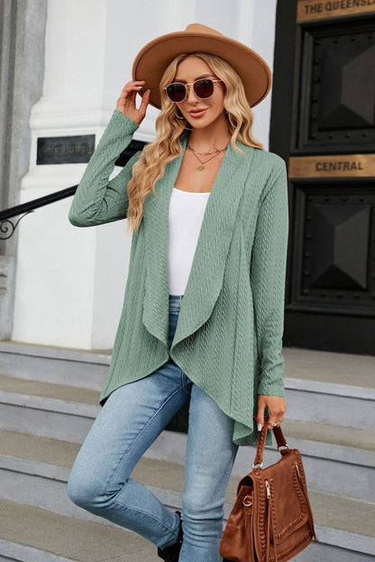 Women's casual open-front cardigan