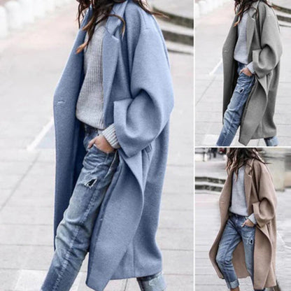 Sophisticated long coat for women