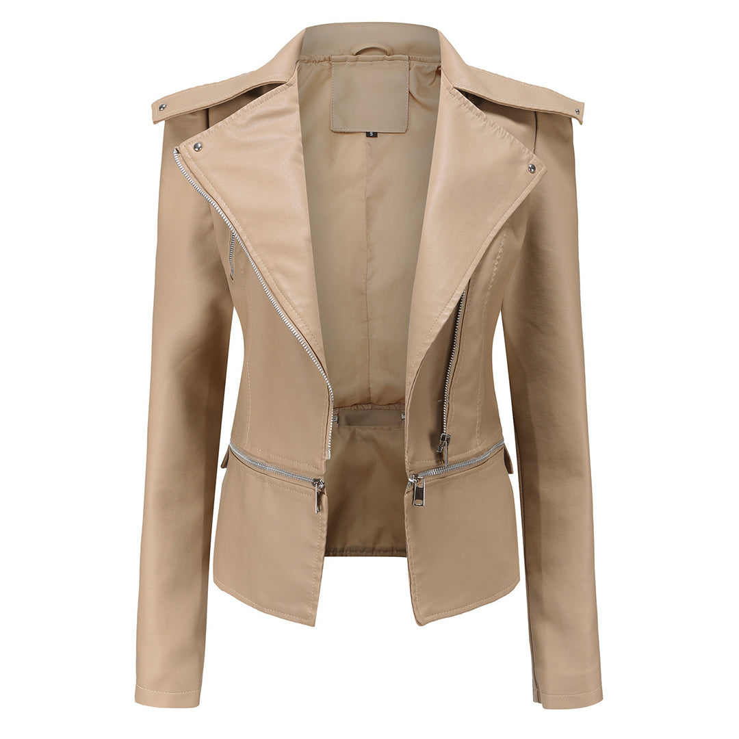 Women's stylish leather jacket