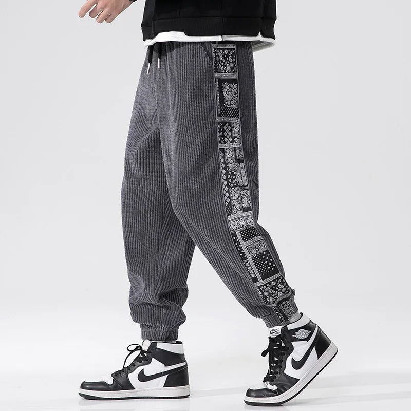 Men's loose corduroy casual pants