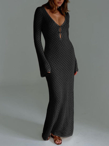 Women's Crochet Knit Maxi Dress