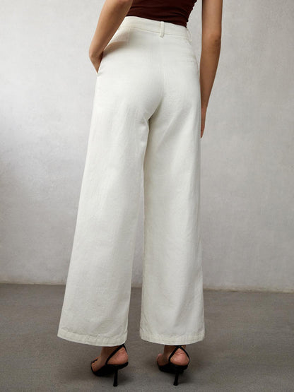 High-Waisted Wide-Leg Jeans for Women – Elegant and Relaxed Fit