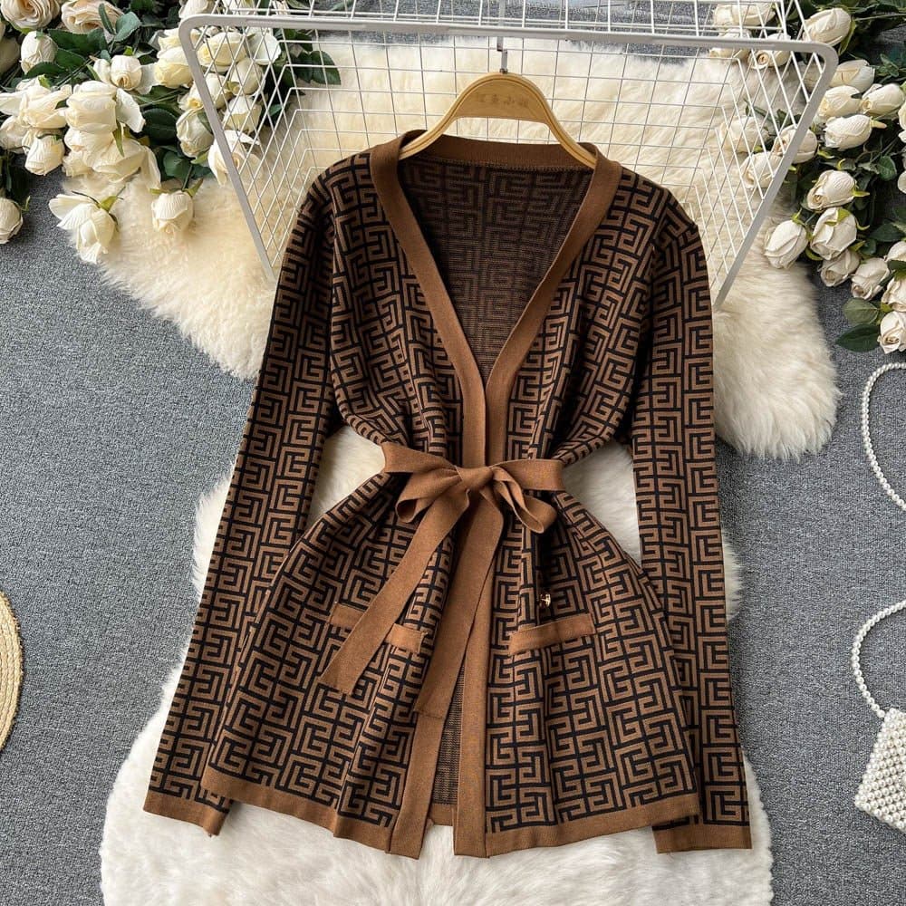 Women's three-piece knitwear set