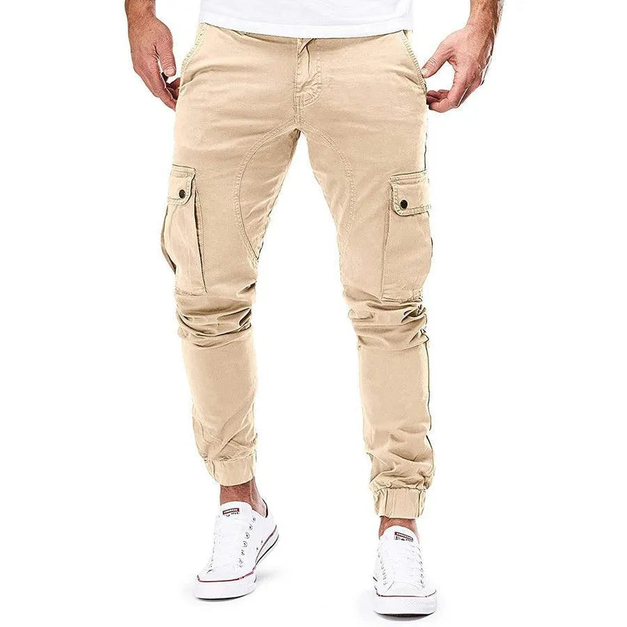 Men’s Cargo Jogger Pants - Relaxed Fit - Elastic Waist & Cuffs - Multi-Pocket