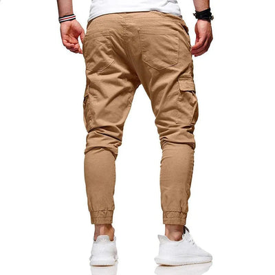 Men’s Cargo Jogger Pants - Relaxed Fit - Elastic Waist & Cuffs - Multi-Pocket