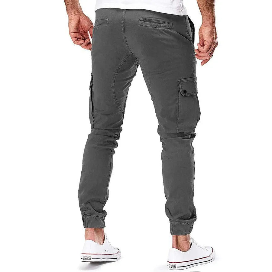 Men’s Cargo Jogger Pants - Relaxed Fit - Elastic Waist & Cuffs - Multi-Pocket