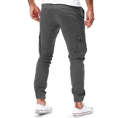 Men’s Cargo Jogger Pants - Relaxed Fit - Elastic Waist & Cuffs - Multi-Pocket