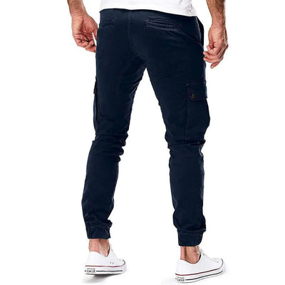 Men’s Cargo Jogger Pants - Relaxed Fit - Elastic Waist & Cuffs - Multi-Pocket