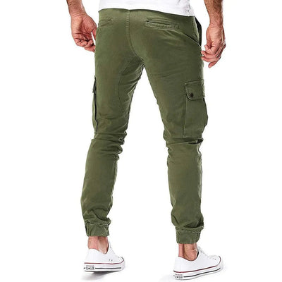 Men’s Cargo Jogger Pants - Relaxed Fit - Elastic Waist & Cuffs - Multi-Pocket