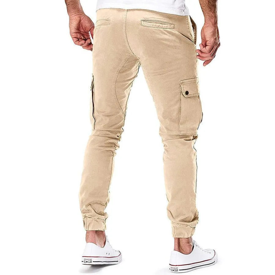 Men’s Cargo Jogger Pants - Relaxed Fit - Elastic Waist & Cuffs - Multi-Pocket