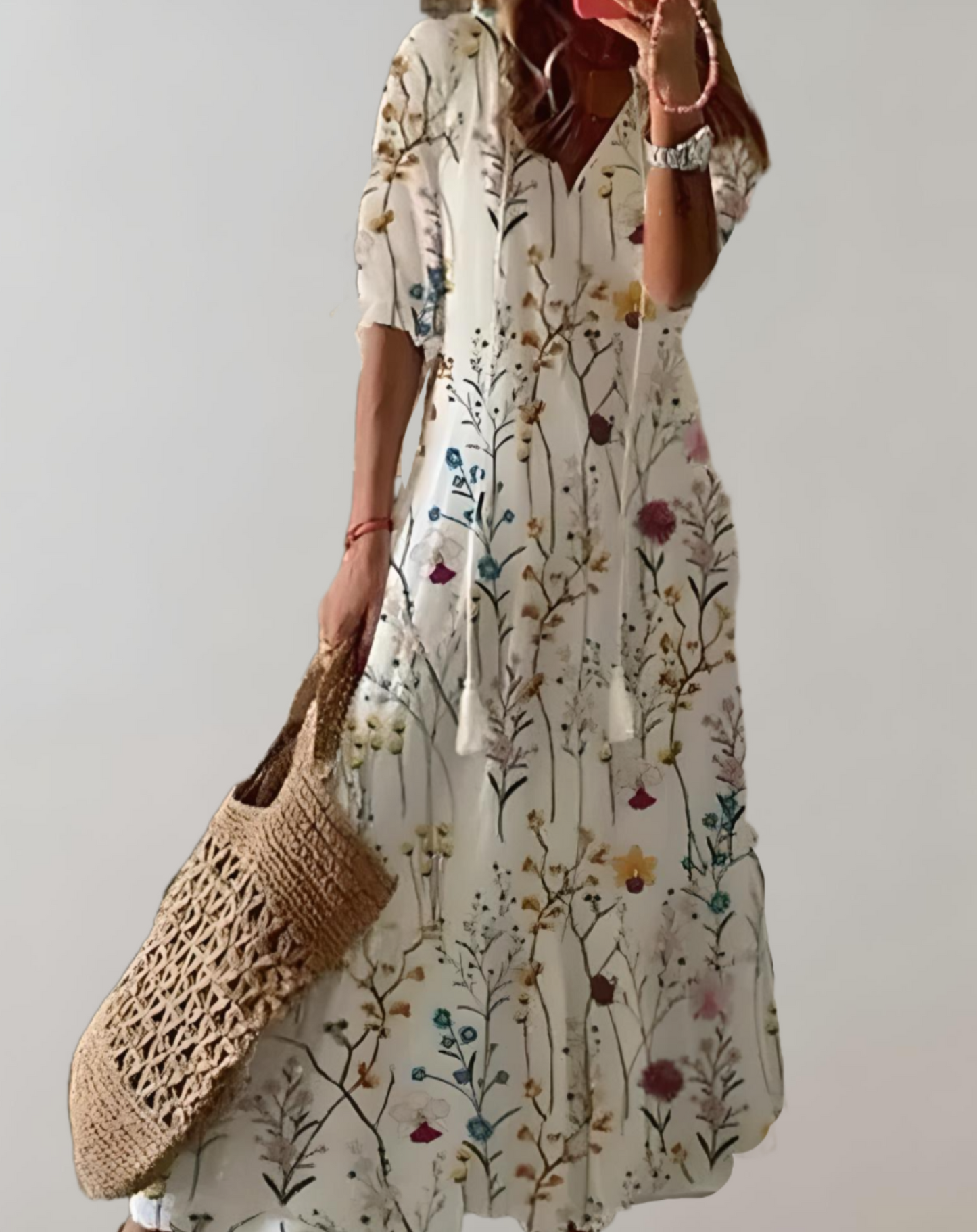 Women's Long Summer Dress - Flowy Maxi Dress for Women