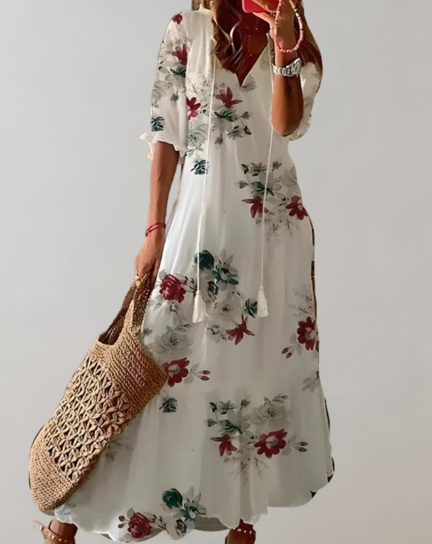 Women's Long Summer Dress - Flowy Maxi Dress for Women