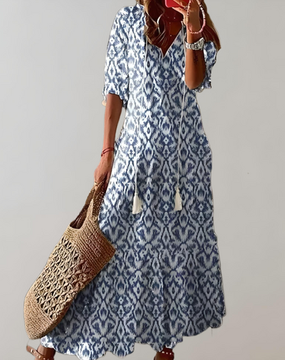 Women's Long Summer Dress - Flowy Maxi Dress for Women