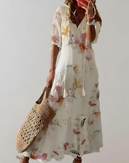 Women's Long Summer Dress - Flowy Maxi Dress for Women