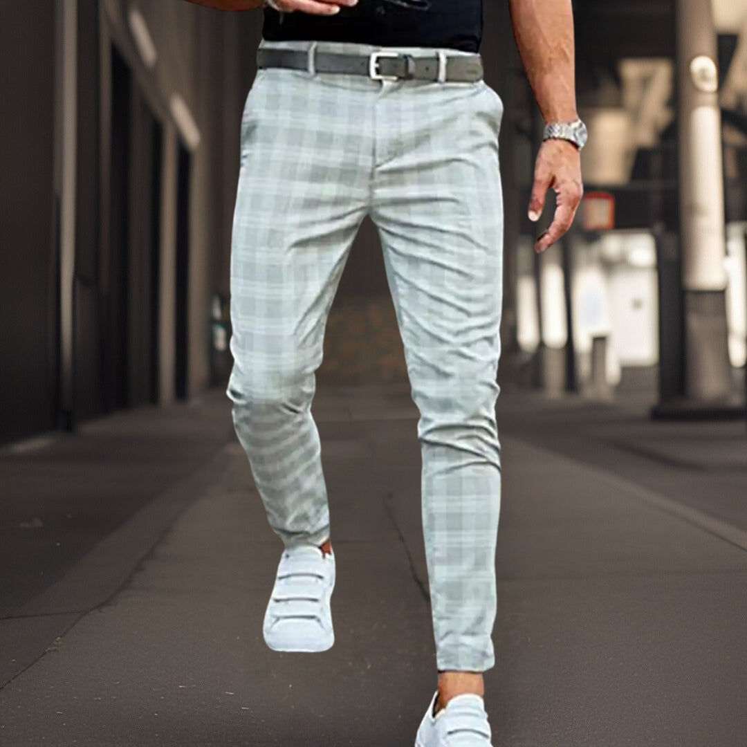 Men's stylish pants with retro print