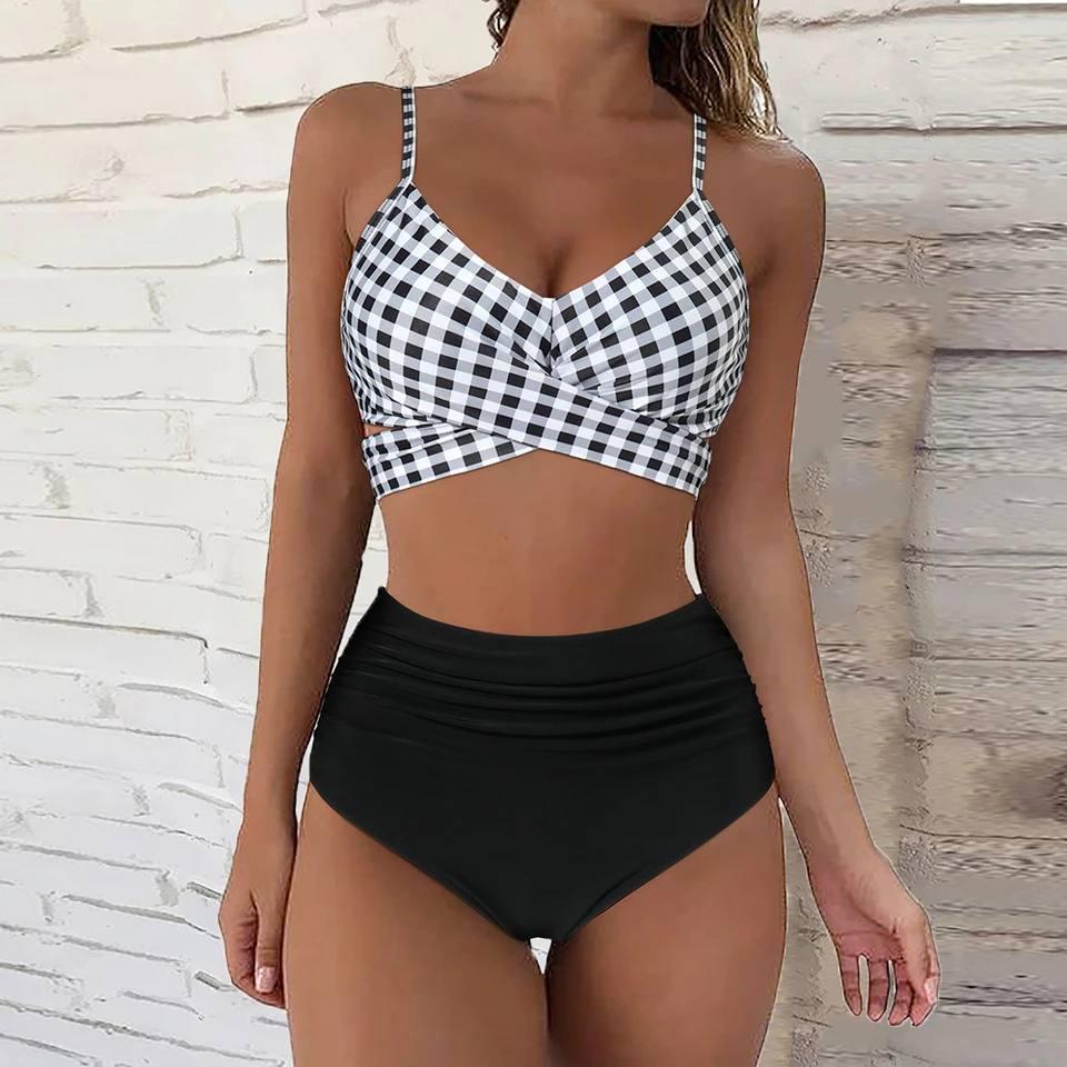 High-Waisted Bikini Set for Women – Elegant & Timeless Swimwear