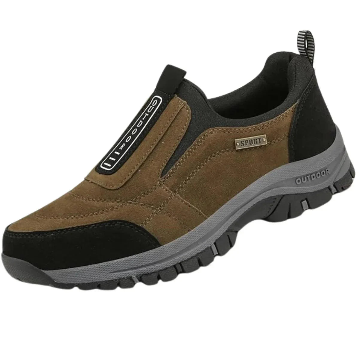 Men’s Slip-On Shoes – Suede Upper – Cushioned Sole – Flexible Fit – Casual Outdoor Wear
