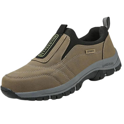 Men’s Slip-On Shoes – Suede Upper – Cushioned Sole – Flexible Fit – Casual Outdoor Wear