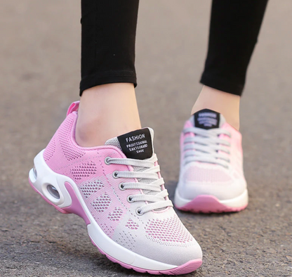 Women's Athletic Sneakers - Breathable Mesh - Cushioned Support - Lightweight Comfort