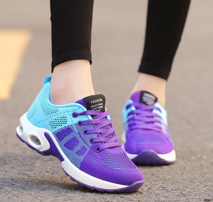 Women's Athletic Sneakers - Breathable Mesh - Cushioned Support - Lightweight Comfort