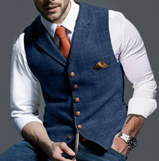 Men's classic v-neck vest