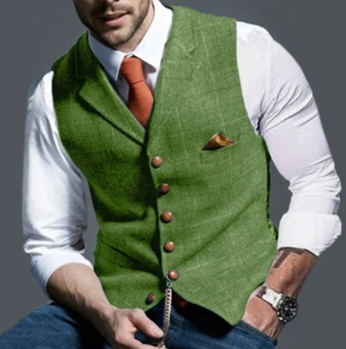 Men's classic v-neck vest