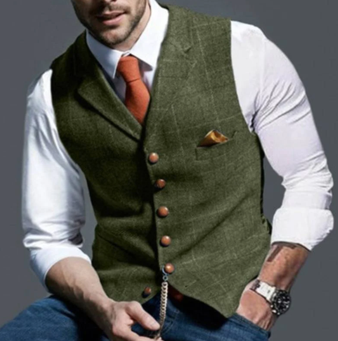 Men's classic v-neck vest