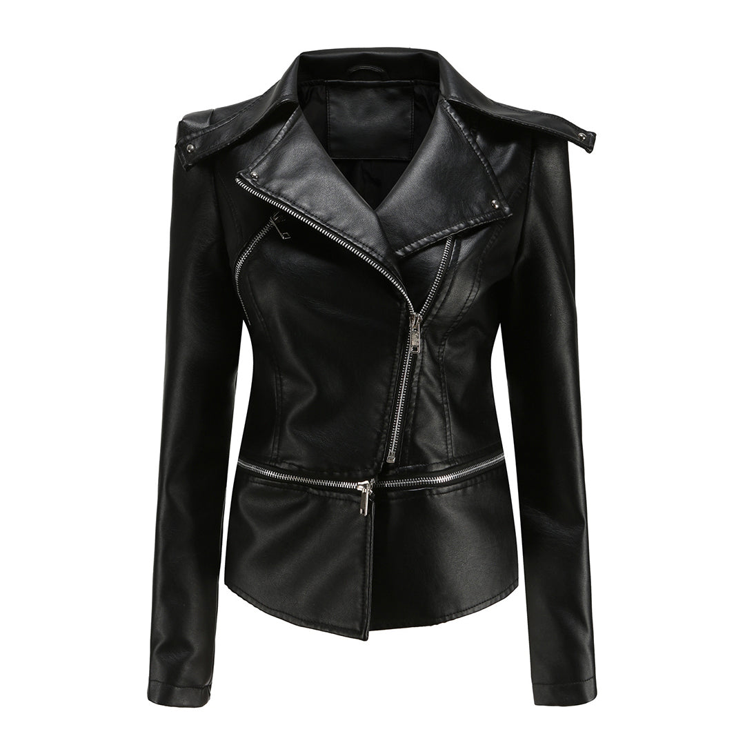 Women's stylish leather jacket