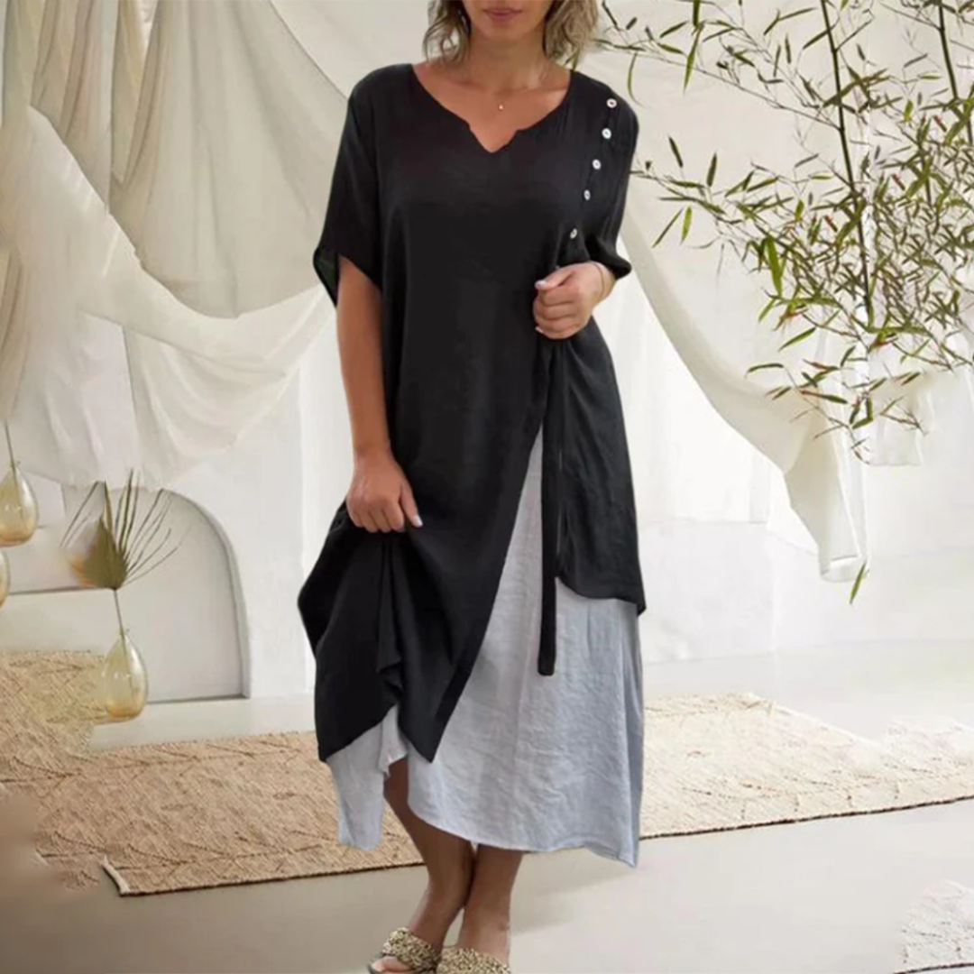 Spring Midi Dress | Casual Elegant High-Quality Seasonal Collection