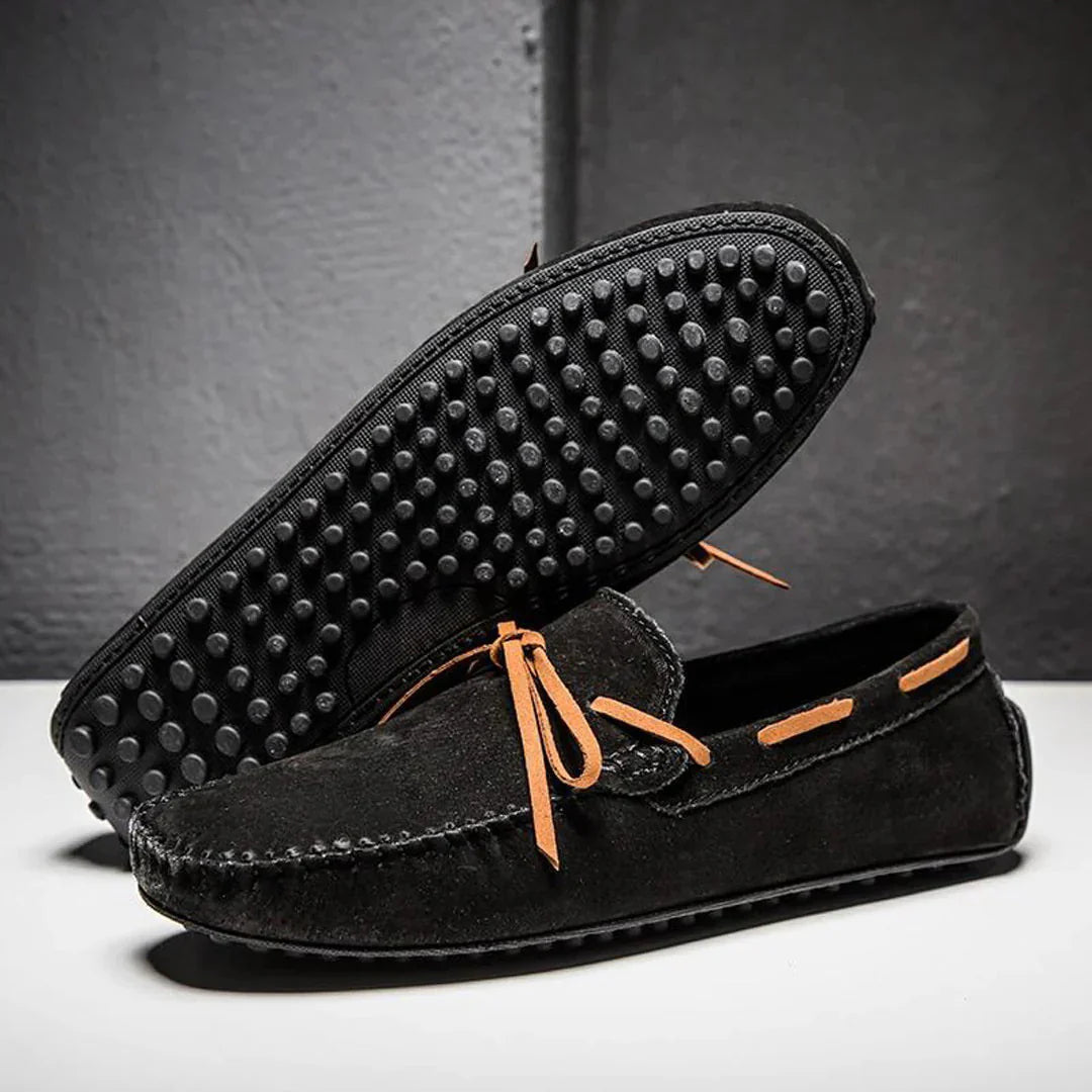 Men’s Loafers – Streamlined Fit – Luxury Fabric – Moccasin Stitch – Slip-On Design